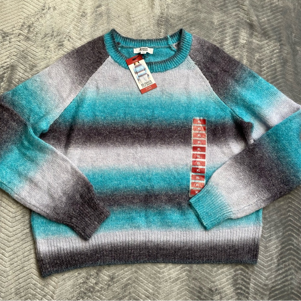 NWT BB Dakota Steve Madden Ombré Knit Sweater Boxy XL